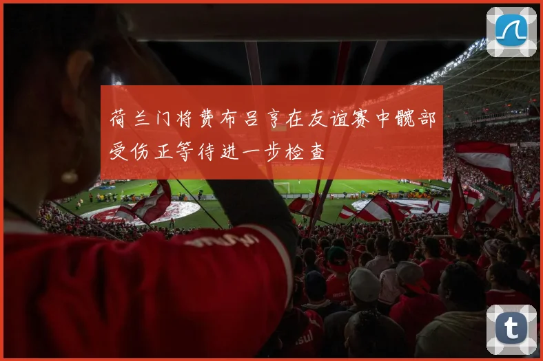 荷兰门将费布吕亨在友谊赛中髋部受伤正等待进一步检查